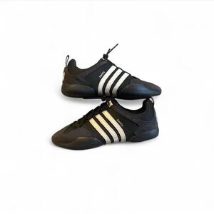 Adidas Men's Black and White Sneakers